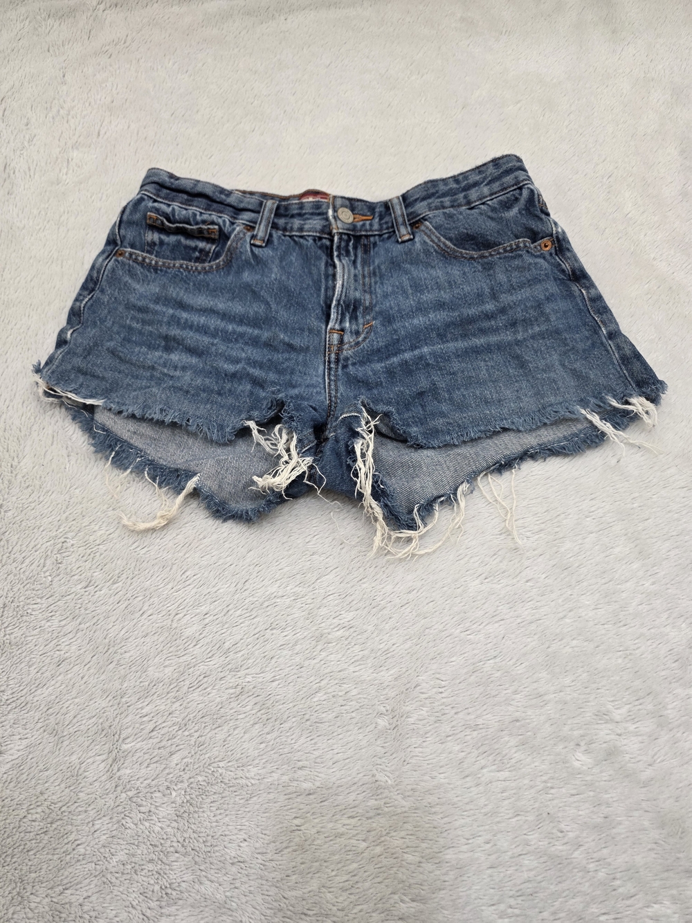 Lucky Brand Distressed Dark Blue Denim Cutoff Shorts